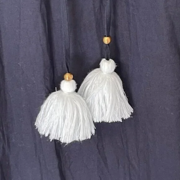 Figue 100% Cotton Smocked Embroidered Charlie Relaxed Fit Mini Dress Large - Picture 7 of 15